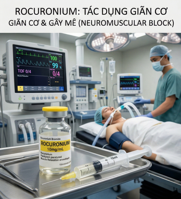 THUỐC GIÃN CƠ ROCURONIUM TRONG THỰC HÀNH LÂM SÀNG GMHS.