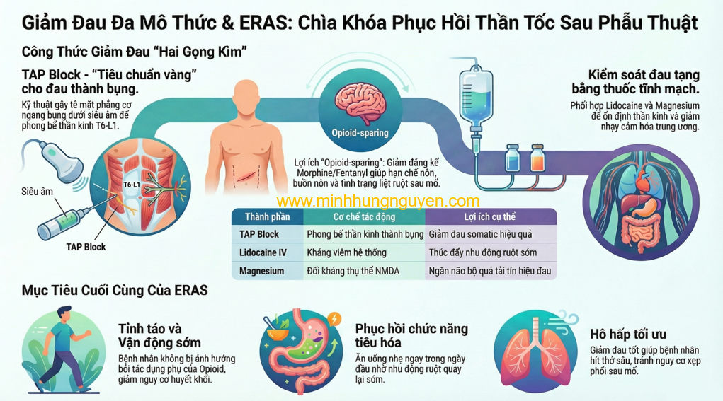 GIẢM ĐAU ĐA MÔ THỨC VÀ ERAS TRONG PT BỤNG CO2