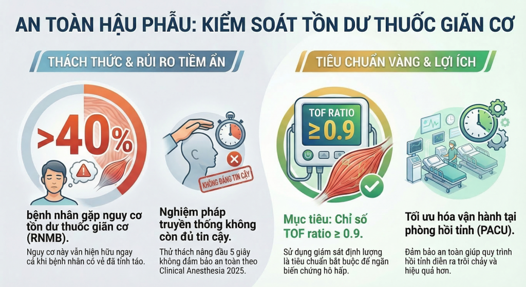 KIỂM SOÁT TỒN DƯ THUỐC GIÃN CƠ TRONG PHẪU THUẬT