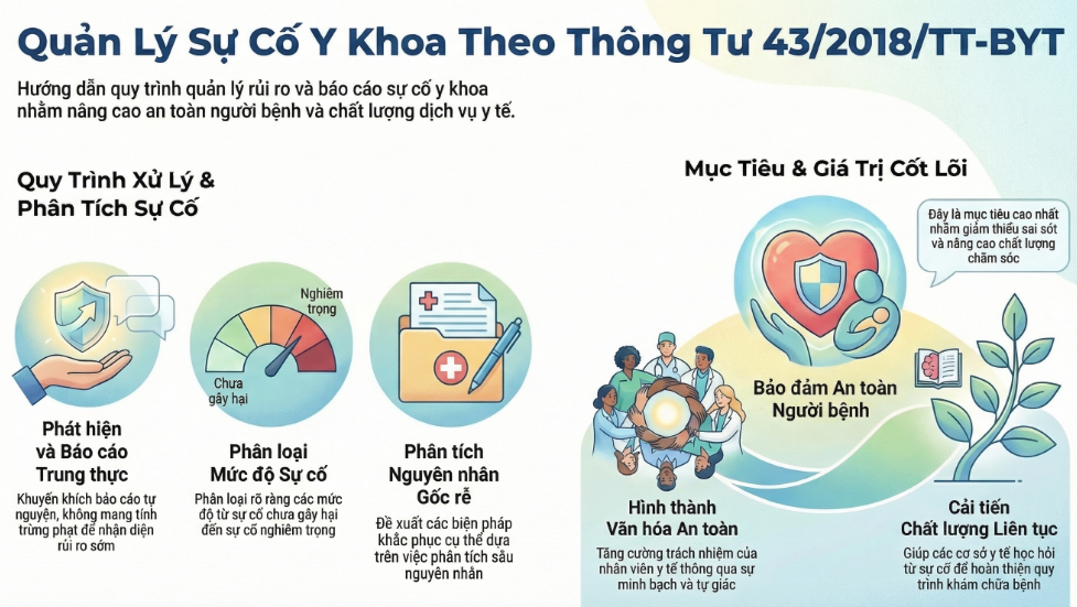 THÔNG TƯ 43/2018 SỰ CỐ Y KHOA