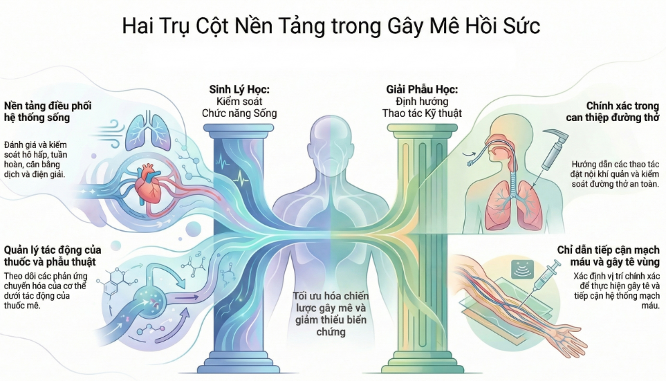 VAI TRÒ CỦA SINH VÀ GIẢI PHẪU TRONG GÂY MÊ HỒI SỨC