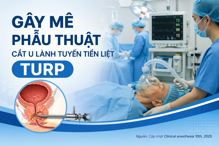 QUẢN LÝ GÂY MÊ PHẪU THUẬT CẮT U LÀNH TUYẾN TIỀN LIỆT.