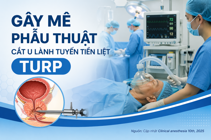 QUẢN LÝ GÂY MÊ PHẪU THUẬT CẮT U LÀNH TUYẾN TIỀN LIỆT.