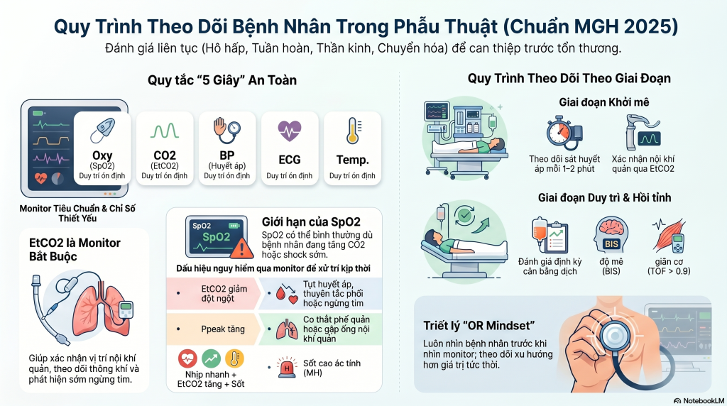 QUY TRÌNH THEO DÕI BỆNH NHÂN TRONG GÂY MÊ