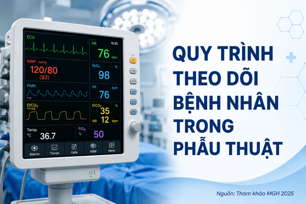 QUY TRINH THEO DÕI BỆNH NHÂN TRONG MỔ